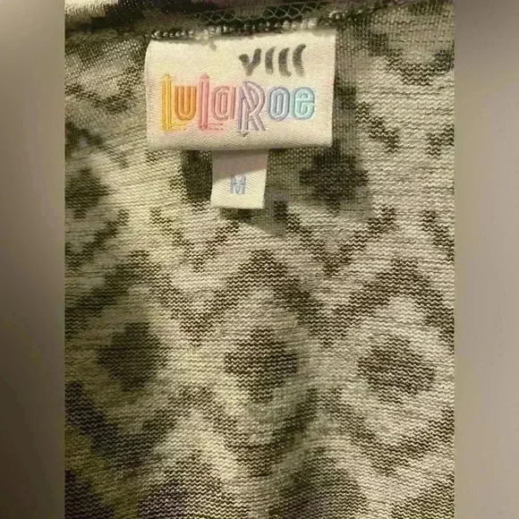 Lularoe Open Front Cardigan in black and white. - Picture 5 of 5